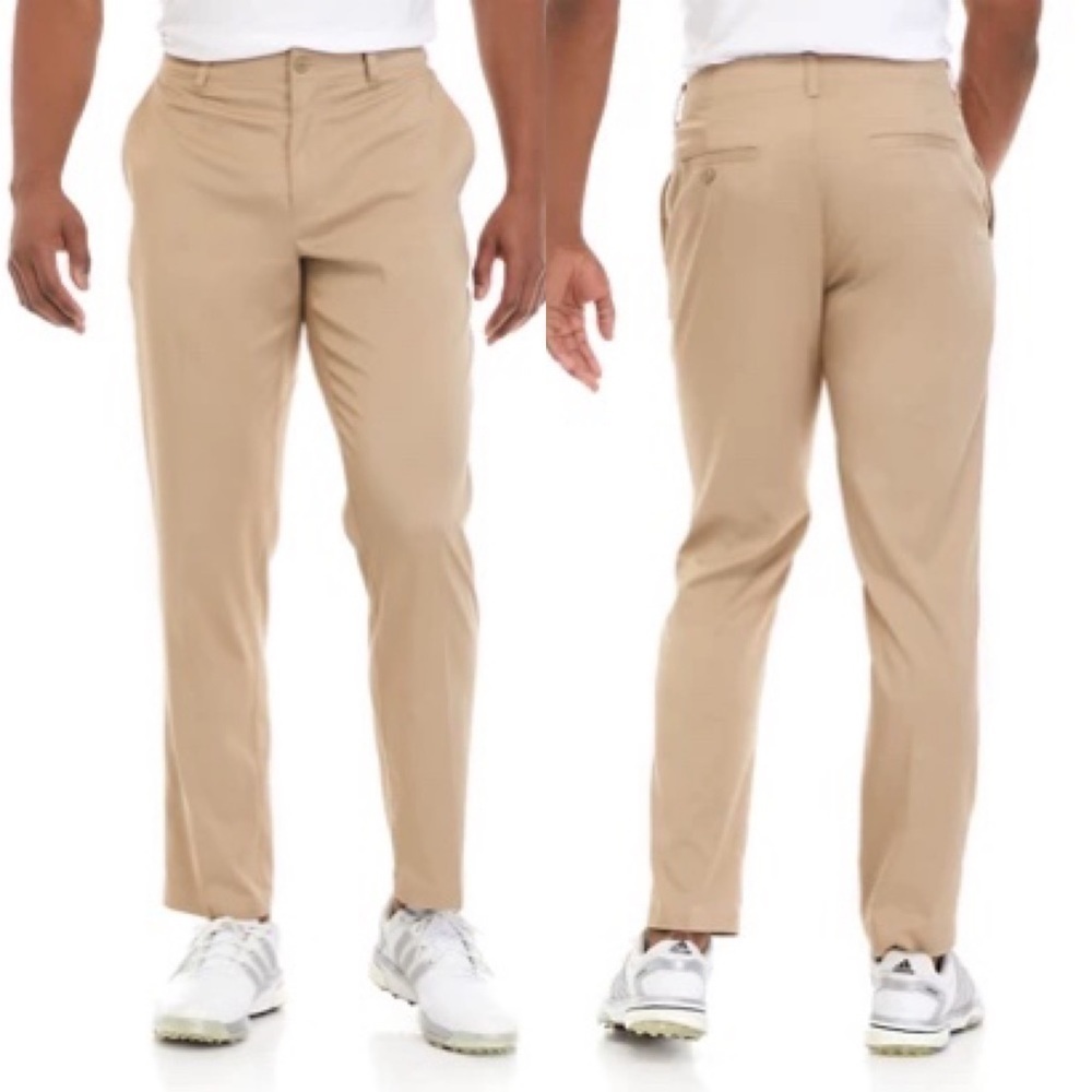 NWT Pro Tour Flat Front‎ Comfort Stretch Tech Pants in Chinchilla Brown 42 x 30
